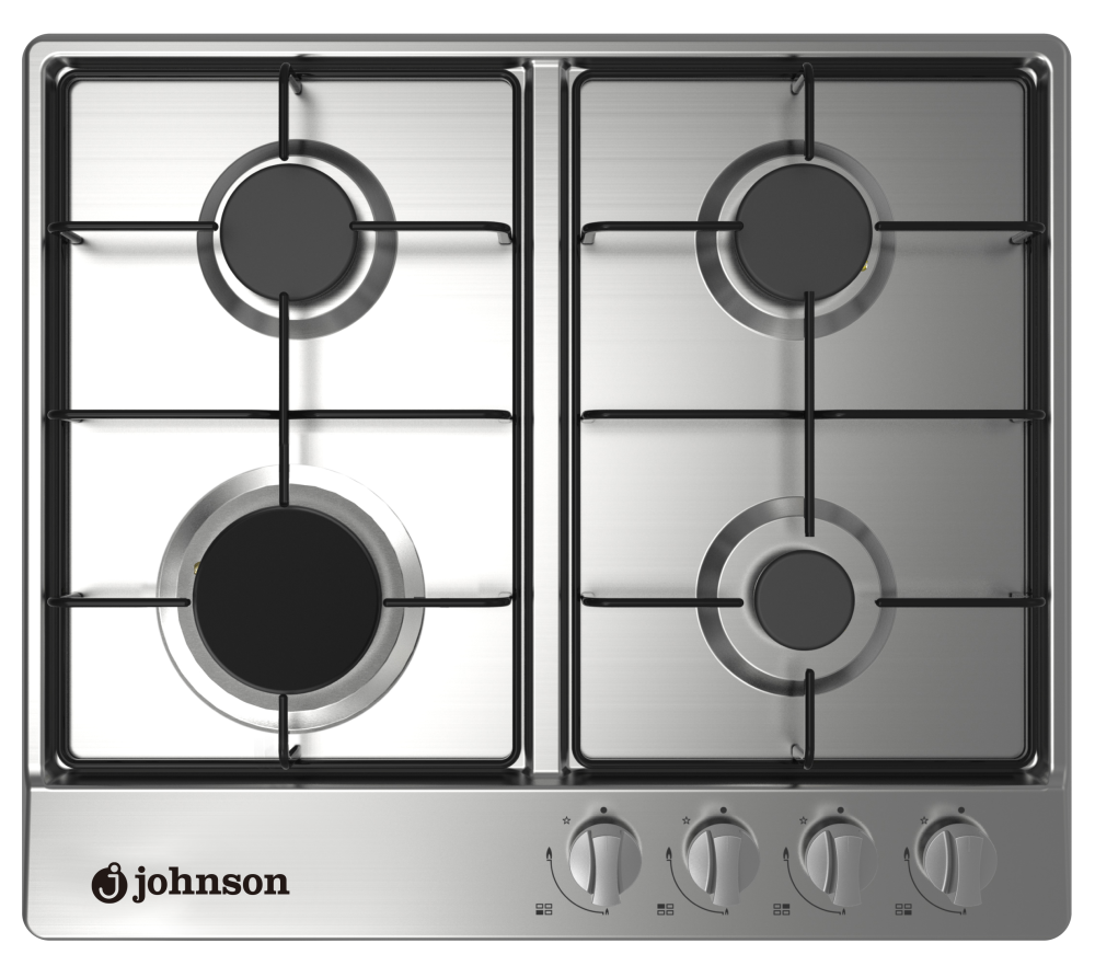 PLACA DE G�S JOHNSON 60CM 4 ZONAS INOX | JAMA4BX1A